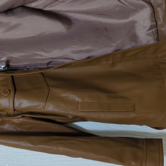 Vegan Leather Chore Jacket - Picture 7 of 9